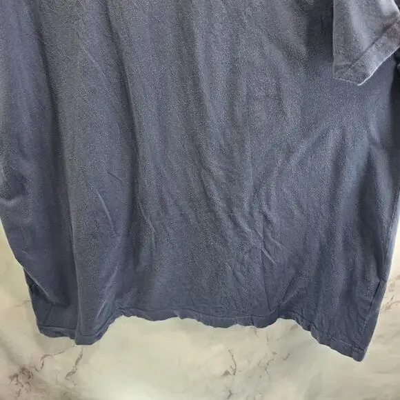 Patagonia T Shirt Mens XXL Blue Organic Cotton Tee Crew Mountain Slim Fit Circle - Picture 7 of 9